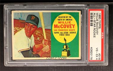 1960 Topps - [Base] #316 - Topps All-Star Rookie - Willie McCovey [PSA 4 VG‑EX]