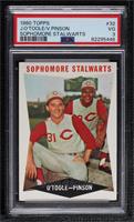 Sophomore Stalwarts (Jim O'Toole, Vada Pinson) [PSA 3 VG]