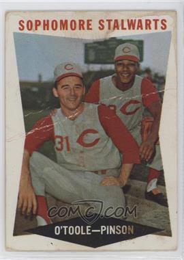 1960 Topps - [Base] #32 - Sophomore Stalwarts (Jim O'Toole, Vada Pinson) [Poor to Fair]