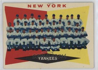 1960 Topps - [Base] #332 - 4th Series Checklist - New York Yankees