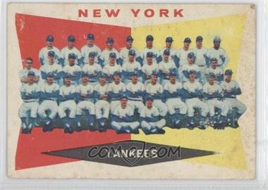 1960 Topps - [Base] #332 - 4th Series Checklist - New York Yankees [Good to VG‑EX]