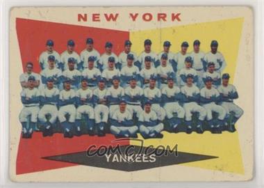 1960 Topps - [Base] #332 - 4th Series Checklist - New York Yankees