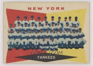 1960 Topps - [Base] #332 - 4th Series Checklist - New York Yankees