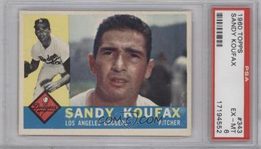 1960 Topps - [Base] #343 - Sandy Koufax [PSA 6 EX‑MT]