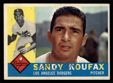 1960 Topps - [Base] #343 - Sandy Koufax [EX]