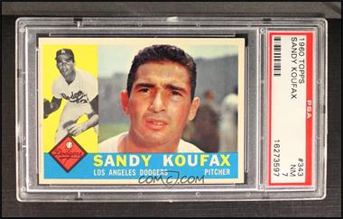 1960 Topps - [Base] #343 - Sandy Koufax [PSA 7 NM]