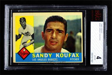 1960 Topps - [Base] #343 - Sandy Koufax [BVG 4 VG‑EX]