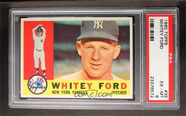 1960 Topps - [Base] #35 - Whitey Ford [PSA 6 EX‑MT]