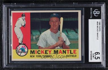 1960 Topps - [Base] #350 - Mickey Mantle [BGS 6.5 EX‑MT+]