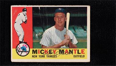 1960 Topps - [Base] #350 - Mickey Mantle [Poor to Fair]