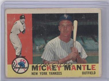 1960 Topps - [Base] #350 - Mickey Mantle [Poor to Fair]