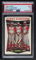 Cincy Clouters (Gus Bell, Frank Robinson, Jerry Lynch) [PSA 5 EX]