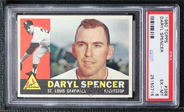 1960 Topps - [Base] #368 - Daryl Spencer [PSA 6 EX‑MT]