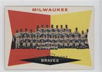 5th Series Checklist - Milwaukee Braves (White Back)