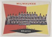 5th Series Checklist - Milwaukee Braves (White Back)