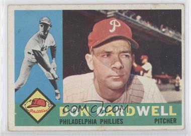 1960 Topps - [Base] #384.1 - Don Cardwell (White Back)