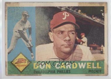 1960 Topps - [Base] #384.2 - Don Cardwell (Gray Back) [Poor to Fair]