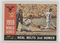 World Series - Game #2: Neal Belts 2nd Homer (Charlie Neal) (White Back)