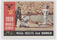 World Series - Game #2: Neal Belts 2nd Homer (Charlie Neal) (White Back)