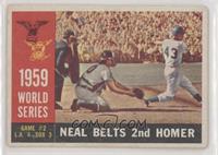 World Series - Game #2: Neal Belts 2nd Homer (Charlie Neal) (White Back)