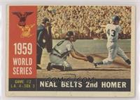 World Series - Game #2: Neal Belts 2nd Homer (Charlie Neal) (Gray Back) [Good&n…