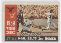 World Series - Game #2: Neal Belts 2nd Homer (Charlie Neal) (Gray Back) [COMC&n…