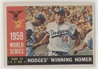 World Series - Game #4: Hodges' Winning Homer (Gil Hodges) (White Back) [Good&n…