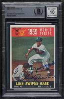 World Series - Game #5: Luis Swipes Base (White Back; Maury Wills fielding) [BA…