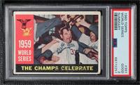 World Series - The Champs Celebrate (White Back) [PSA 2 GOOD]