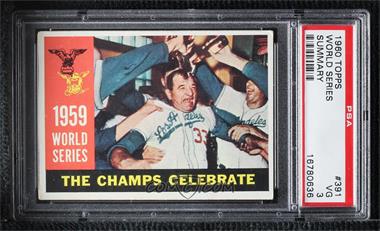 1960 Topps - [Base] #391.1 - World Series - The Champs Celebrate (White Back) [PSA 3 VG]