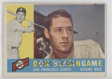 1960 Topps - [Base] #397.1 - Don Blasingame (White Back) [Good to VG‑EX]