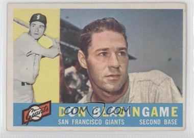 1960 Topps - [Base] #397.1 - Don Blasingame (White Back) [Noted]