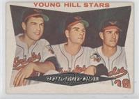 Young Hill Stars (Milt Pappas, Jack Fisher, Jerry Walker) (White Back) [Good&nb…