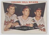 Young Hill Stars (Milt Pappas, Jack Fisher, Jerry Walker) (White Back)