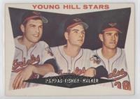 Young Hill Stars (Milt Pappas, Jack Fisher, Jerry Walker) (White Back)