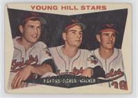 Young Hill Stars (Milt Pappas, Jack Fisher, Jerry Walker) (Gray Back) [Poor&nbs…