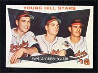 Young Hill Stars (Milt Pappas, Jack Fisher, Jerry Walker) (Gray Back)