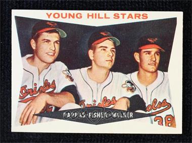 1960 Topps - [Base] #399.2 - Young Hill Stars (Milt Pappas, Jack Fisher, Jerry Walker) (Gray Back)