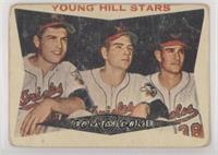 Young Hill Stars (Milt Pappas, Jack Fisher, Jerry Walker) (Gray Back) [Poor&nbs…