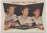 Young Hill Stars (Milt Pappas, Jack Fisher, Jerry Walker) (Gray Back) [Good&nbs…