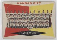 6th Series Checklist - Kansas City Athletics (White Back) [Poor to Fa…