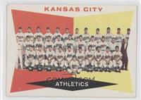 6th Series Checklist - Kansas City Athletics (White Back) [Noted]