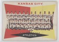 6th Series Checklist - Kansas City Athletics (White Back) [Good to VG…