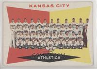 6th Series Checklist - Kansas City Athletics (White Back) [Poor to Fa…