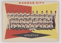 6th Series Checklist - Kansas City Athletics (Gray Back) [Good to VG&…
