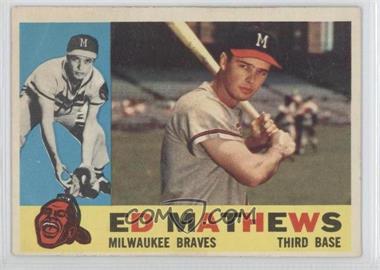 1960 Topps - [Base] #420.2 - Eddie Mathews (Gray Back) [Good to VG‑EX]