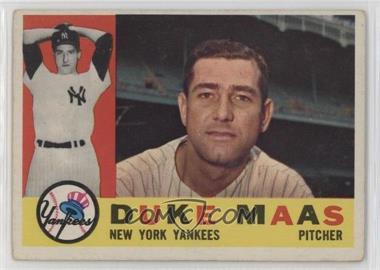 1960 Topps - [Base] #421.1 - Duke Maas (White Back)