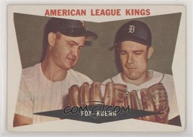 1960 Topps - [Base] #429.1 - American League Kings (Nellie Fox, Harvey Kuenn) (White Back) [Poor to Fair]