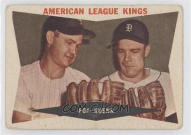 1960 Topps - [Base] #429.2 - American League Kings (Nellie Fox, Harvey Kuenn) (Gray Back) [Poor to Fair]
