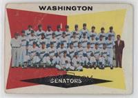 1st Series Checklist - Washington Senators [Poor to Fair]